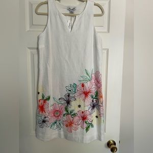 NWT Tommy Bahama Linen Hibiscus floral short dress (Small) (lined)